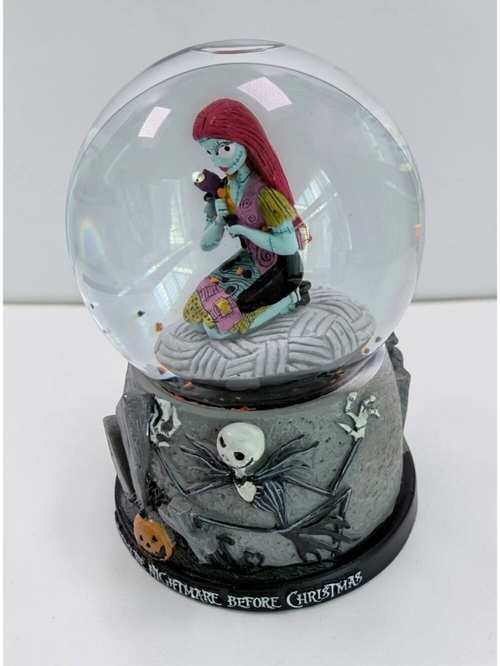 The Nightmare Before Christmas Sally Snow Globe Musical Plays This is Halloween
